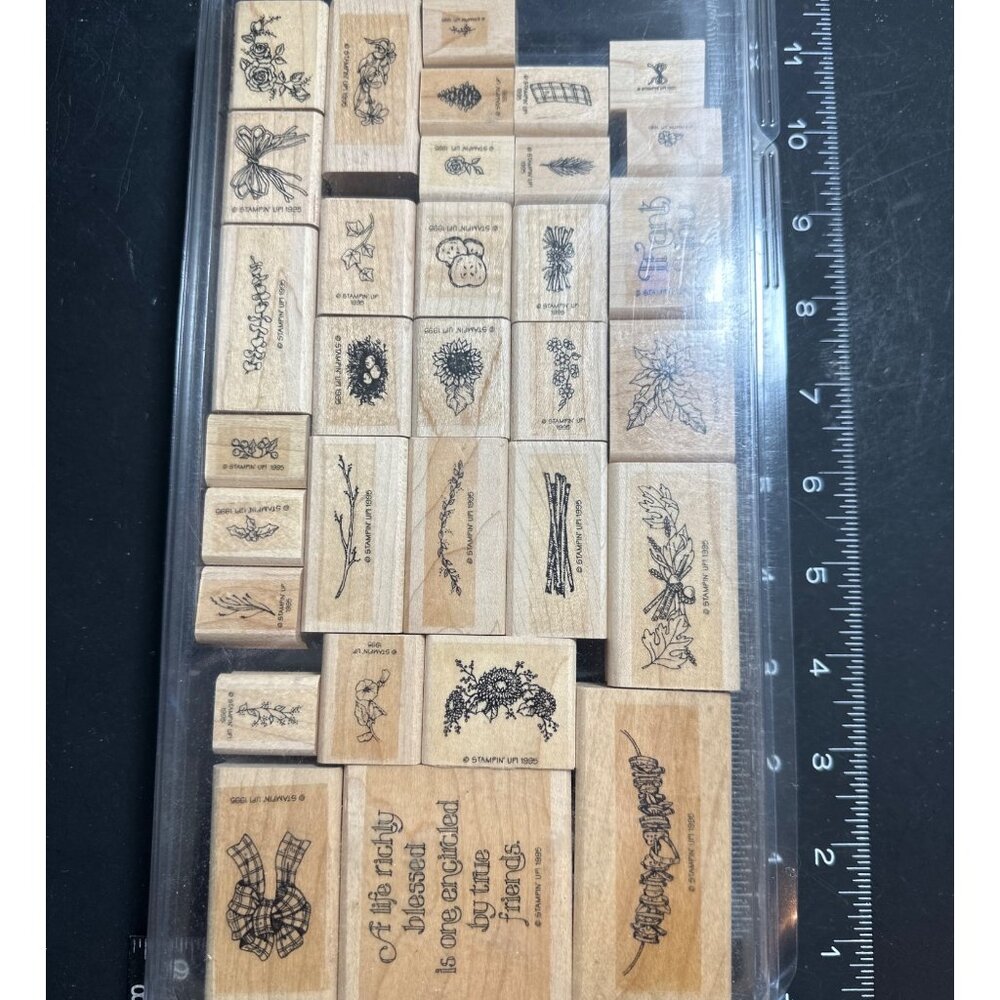 Stampin Up!Sprays, Swags & Stuff!  Rubber Stamp Set Wood Mounted Nature & Sentim